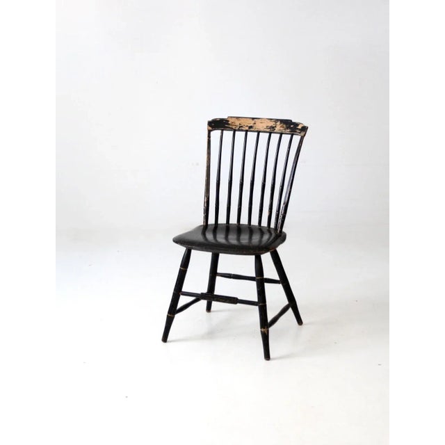 Wood Antique Windsor Chair For Sale - Image 7 of 12