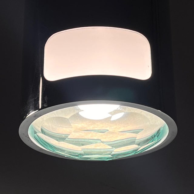 Mid-Century Modern Optic Pendant Lamps by Veca, Italy, 1970s, Set of 4 For Sale - Image 3 of 11
