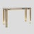 Vintage Italian Console Table in Brass and Chrome Metal, 1970s For Sale - Image 12 of 12