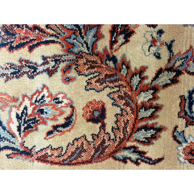 Orange 6ft X 8ft Couristan Havana Series Persian Garden Wool Area Rug For Sale - Image 8 of 12