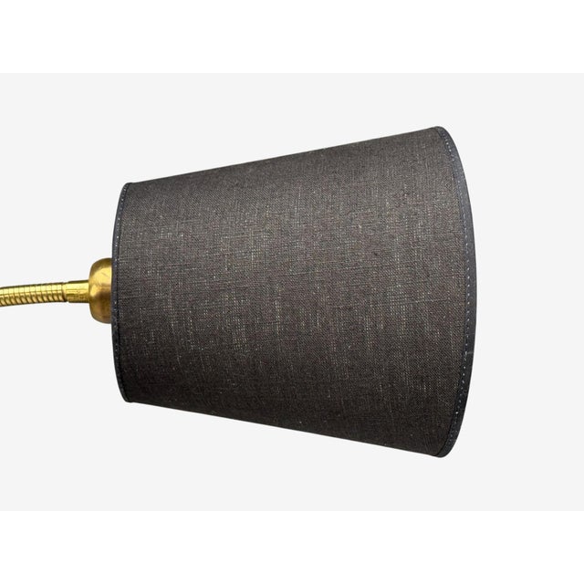 Ajh, Swedish Modern, Adjustable Floor Lamp, Metal, Brass, Sweden, 1950s For Sale - Image 13 of 15