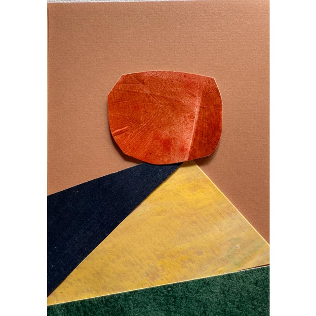 "Into the Sun 6" Original Mixed-Media Collage on Paper by Zac Woodiel For Sale In Little Rock - Image 6 of 9
