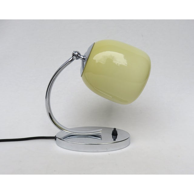 Lampshade made of bevel overfong glass, attributed to wmf ikora. the lamp is of high quality processed and shows the...