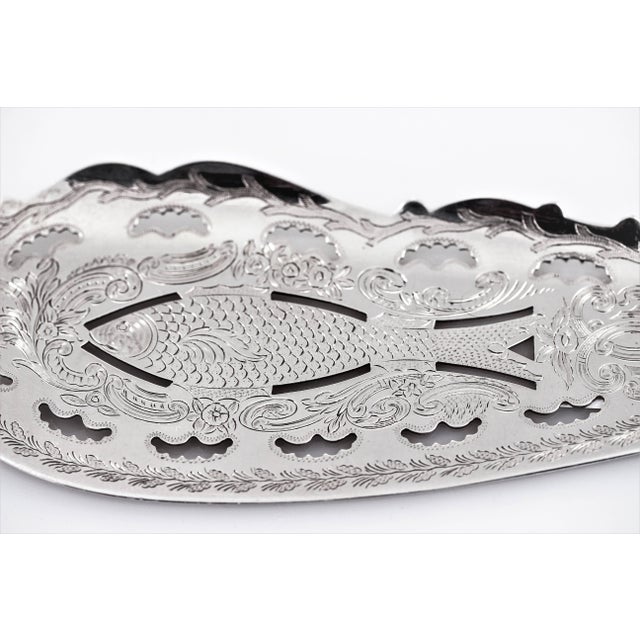 1900 - 1909 Sterling Fish Server For Sale - Image 5 of 6