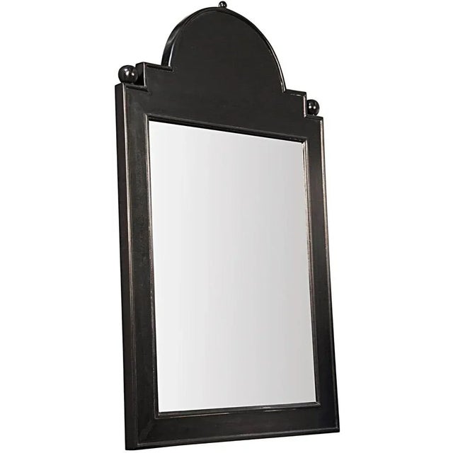 Contemporary NOIR Jess Mirror, Hand Rubbed Black For Sale - Image 3 of 3