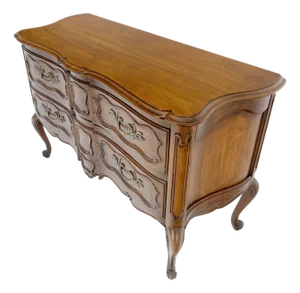 Regency Style Two Dovetails Drawer Fruit Wood Console Table Hall Dresser