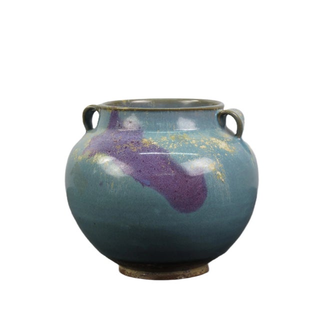 This beautiful blue and purple ceramics cachepot is handcrafted with meticulous care of combining bold hues and subtle...