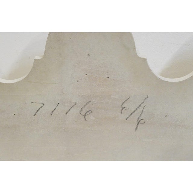 Wood Unique Furniture Italian Mediterranean Style Hollywood Regency King Size Headboard 7176 - Dorado White Finish For Sale - Image 7 of 7