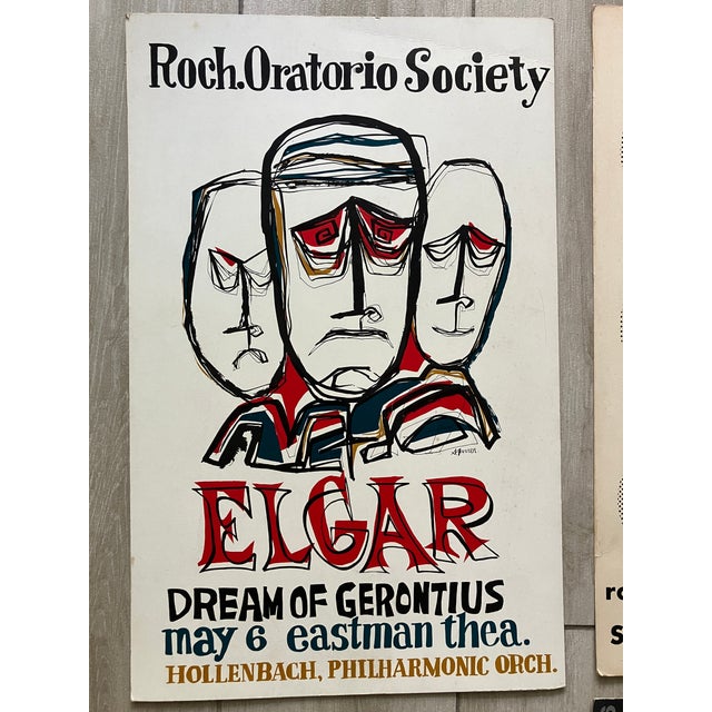 Mid 20th Century Lot of 4 Vintage Lobby Cards From Rochester Oratorio Society For Sale - Image 5 of 9