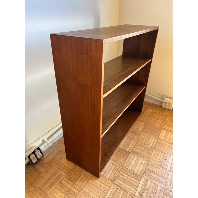 Mid Century Walnut Bookcase Bookself. For Sale In Washington DC - Image 6 of 11