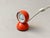 Artemide Eclisse Orange Table Lamp by Vico Magistretti for Artemide, Italy, 1960s For Sale - Image 4 of 13