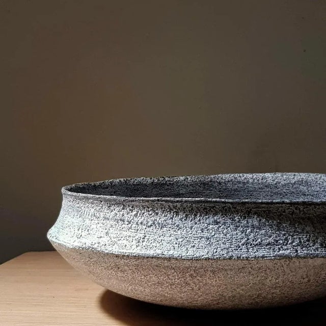 Not Yet Made - Made To Order Black Stoneware Phiale Plate by Elena Vasilantonaki For Sale - Image 5 of 7