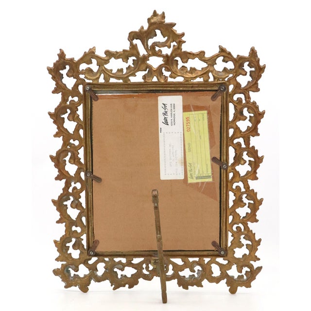 Vintage Carson’s Cast Bronze Foliage Picture Frame For Sale - Image 4 of 4