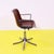 2000 - 2009 Tecno Modus Swivel Chair in Bordeaux Plastic with Black Armrests For Sale - Image 5 of 13