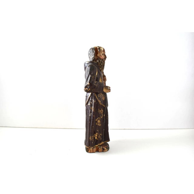 19th-Century Antique Spanish Colonial St Peter Santos For Sale In San Francisco - Image 6 of 13