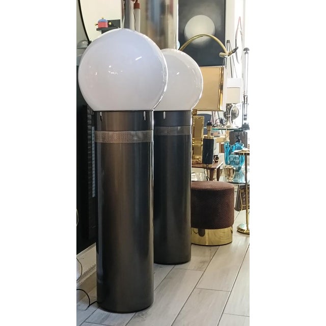 Gray Vintage Oracolo Grey Floor Lamp by Gae Aulenti for Artemide, 1970s For Sale - Image 8 of 9