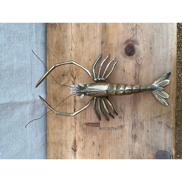 Brass Brass Lobster Figurine For Sale - Image 8 of 14