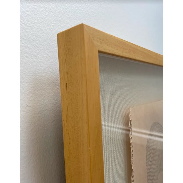 Contemporary Abstract Mixed-Media Drawing, Framed For Sale - Image 4 of 7