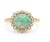 2020s Natural Opal 1.05cts & Diamond 0.15cts Ring in 18k Gold For Sale - Image 5 of 7