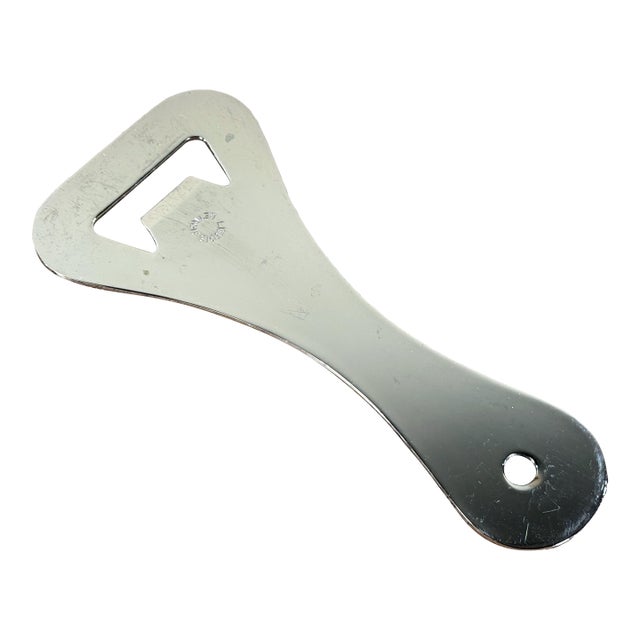 Vintage c.1970's Oversized Stainless Steel Bottle Opener For Sale