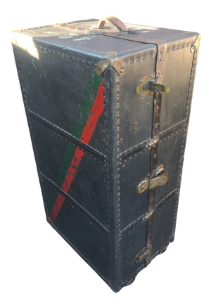 Vintage Vertical Travel Trunk, 1920s