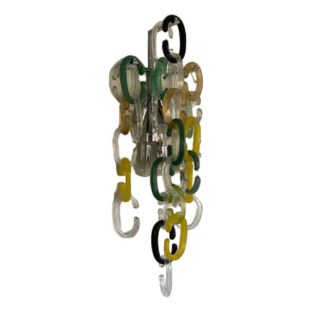 Multicolors Handmade C Wall Sconce by Simoeng For Sale