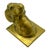 Vintage Solid Brass Ram Head Wall Mount | Hollywood Regency Animal Bust Decor For Sale