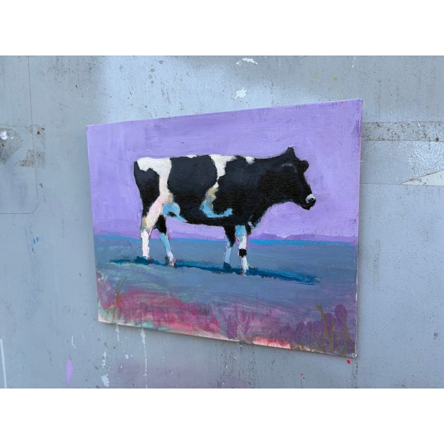 Impressionist Western Cow Painting by Joseph Christy For Sale - Image 4 of 6