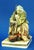Antique hard-paste porcelain sculpture, polychrome and vitrified, depicting a charming old beggar seated with a pot and a...