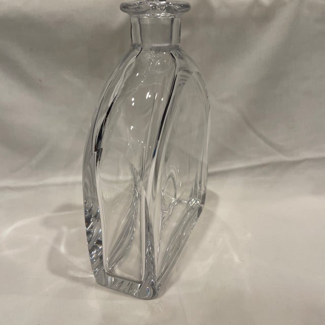 1950s Crystal Decanter Designed by Edward Hald for Orrefors, 1940s For Sale - Image 5 of 12