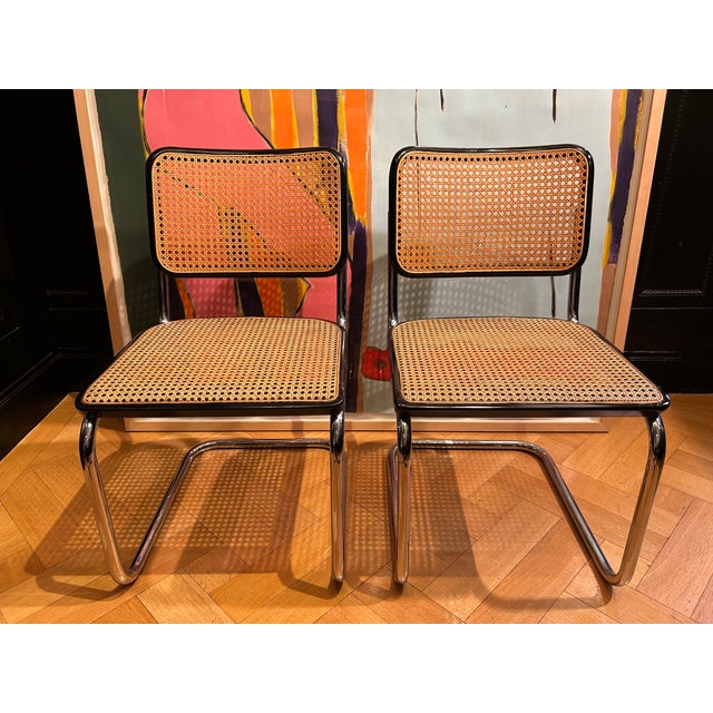 S32 Cantilever Chairs by Marcel Breuer for Thonet, 1980s, Set of 2 For Sale - Image 10 of 10