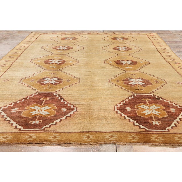 Vintage Turkish Kars Rug - 07'06 X 11'10 For Sale - Image 9 of 10