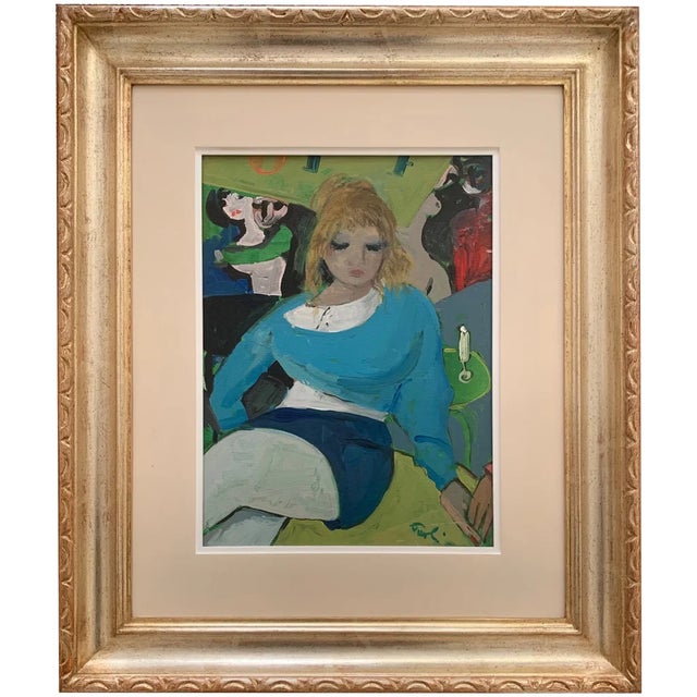 The Sweater is a striking example of Paoli's mature figurative style, a subject built from loose, confident color and a...