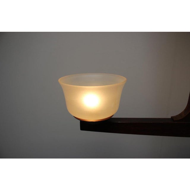 Mid-Century Modern Wooden Chandelier, 1930s For Sale - Image 9 of 10