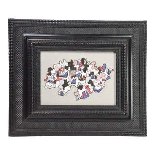 1960s Attributed to Jean Dubuffet, Marker on Paper, Titled Paysage, Initialed and Dated For Sale
