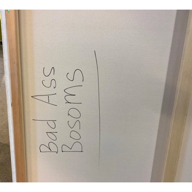 Bad Ass Bosoms Abstract Painting For Sale - Image 10 of 12