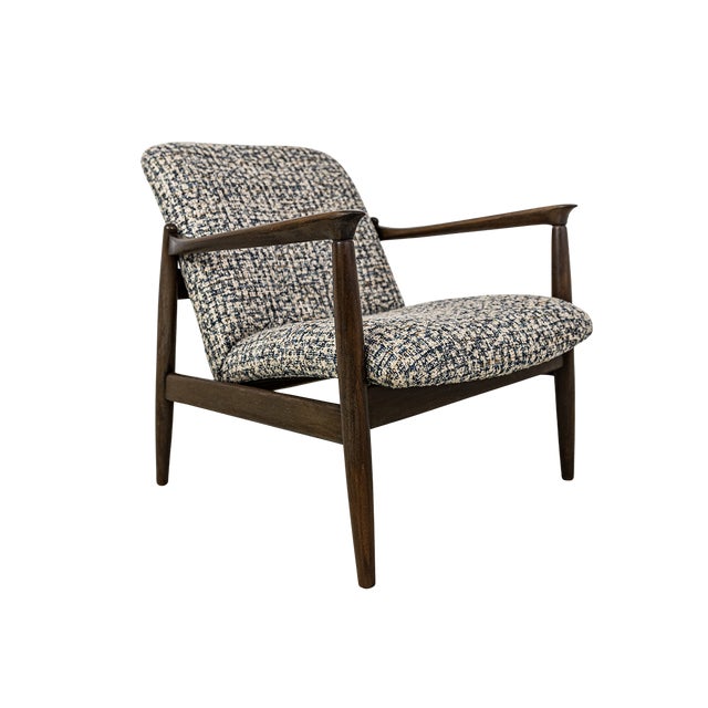 Mid-Century Modern Lounge Chair by Edmund Homa for GFM, Poland, 1960s For Sale - Image 14 of 14