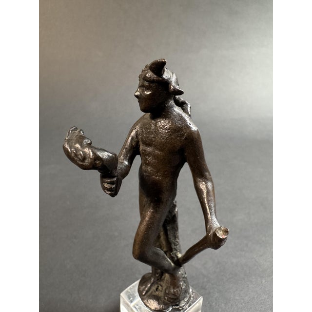 Small Florentine Bronze Sculpture Depicting a Satyr, 1500s For Sale - Image 4 of 11