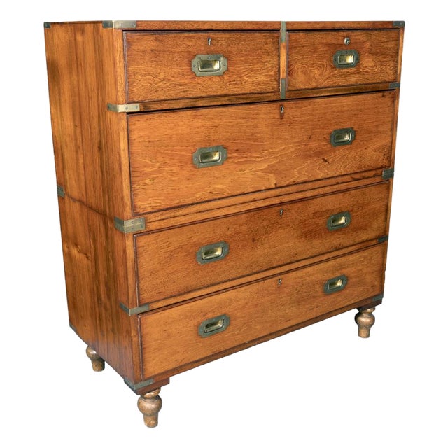 Victorian Mahogany Campaign Chest For Sale