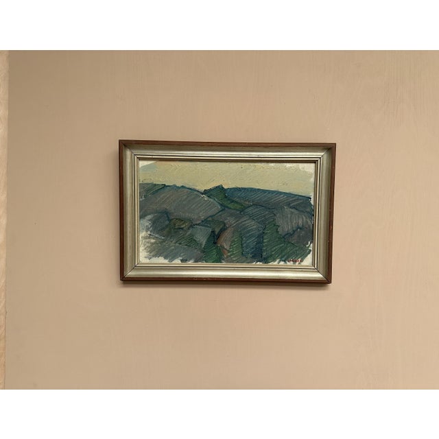 Original Mid Century Swedish Oil on Canvas – Bengt Crantz – Signed – Framed 37.5 × 57 cm (14.8" × 22.4") A characteristic...