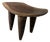 Rustic Hand‑Carved Wooden Stool – Organic Primitive Accent From Material Possessions Chicago For Sale