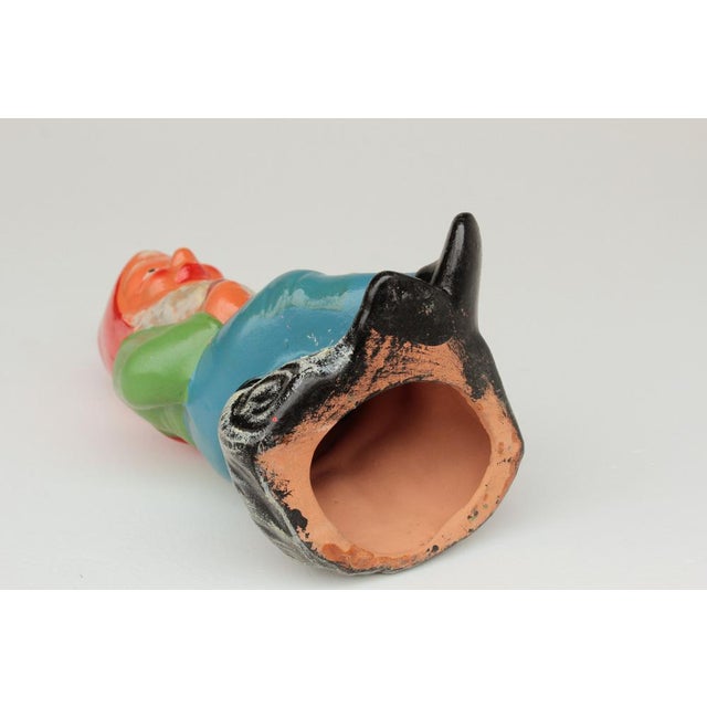 Red Terracotta Garden Gnome, 1970s For Sale - Image 8 of 10