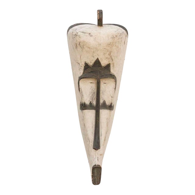 The Crowned Spirit, Large Black & White Fang Mask For Sale