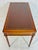 Vintage Solid Mahogany Writing Desk With Leather Top and Brass Hardware For Sale In Los Angeles - Image 6 of 18