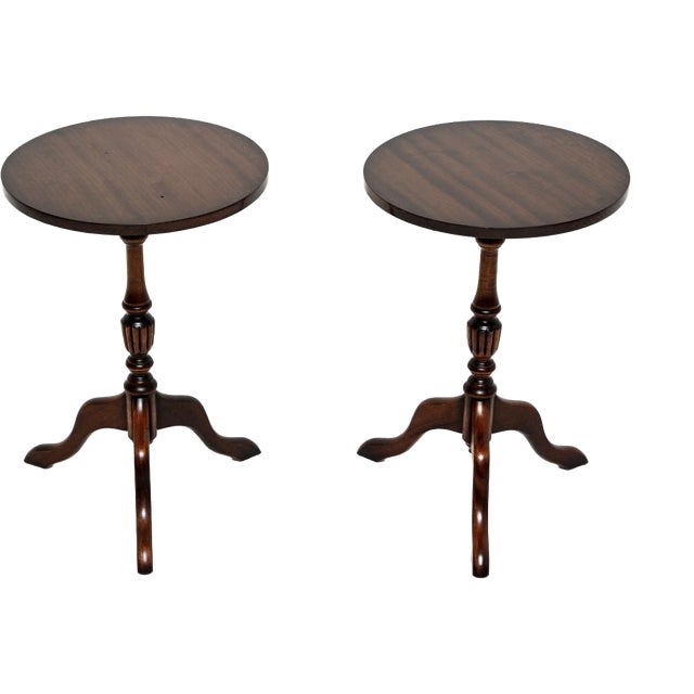 Antique Georgian Wine Tables, 1950, Set of 2 For Sale