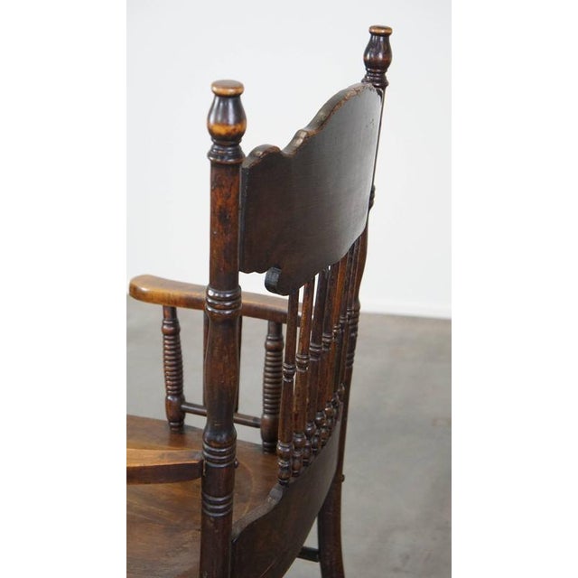 English Bar Chair with Wood Carvings For Sale - Image 11 of 12