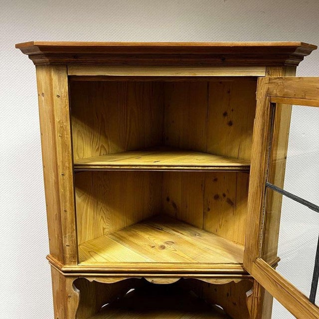 Antique Softwood Corner Cabinet from Franconia, Set of 2 For Sale - Image 13 of 16