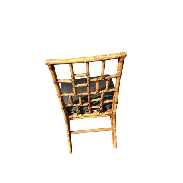 Tan Set of Six Milling Road by Baker Furniture Rattan Dining Chairs For Sale - Image 8 of 14