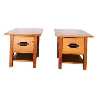 Mid-Century Modern Teak Nightstands, 1960s, Set of 2 For Sale