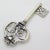 Metal Vintage Italian Handmade Silver Key Figurine, Tuscany, Italy, 1980s For Sale - Image 7 of 13